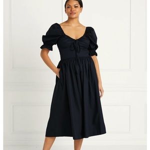 Hill House Black Cotton Ophelia Dress